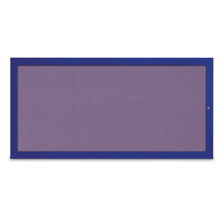 United Visual Products Slim Enclosed Corkboard, 24"x36", Gold Alum Frame/Pearl UVEB2436-GOLD-PEARL